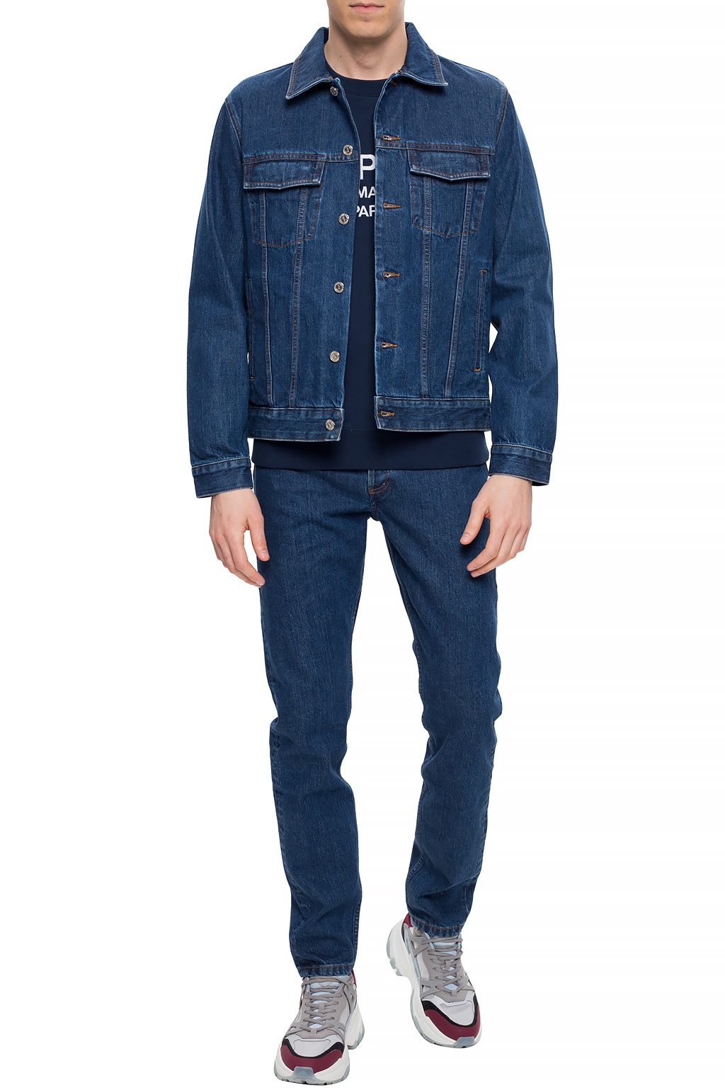 A.P.C. Jeans with stitching details